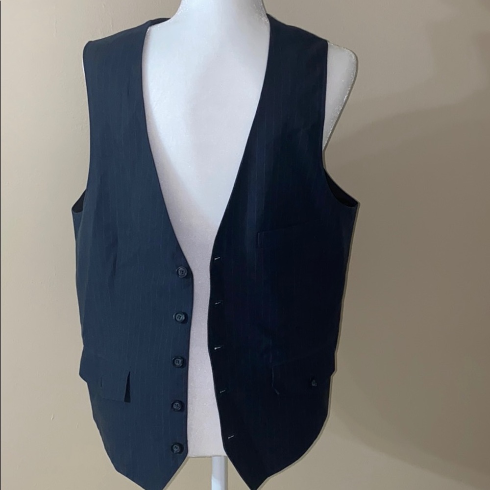 Navy GAP pinstripe vest